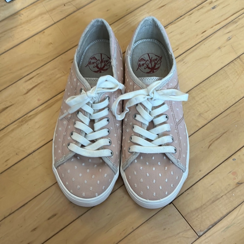 Roxy Pink Polka Dot Low-Top Sneakers